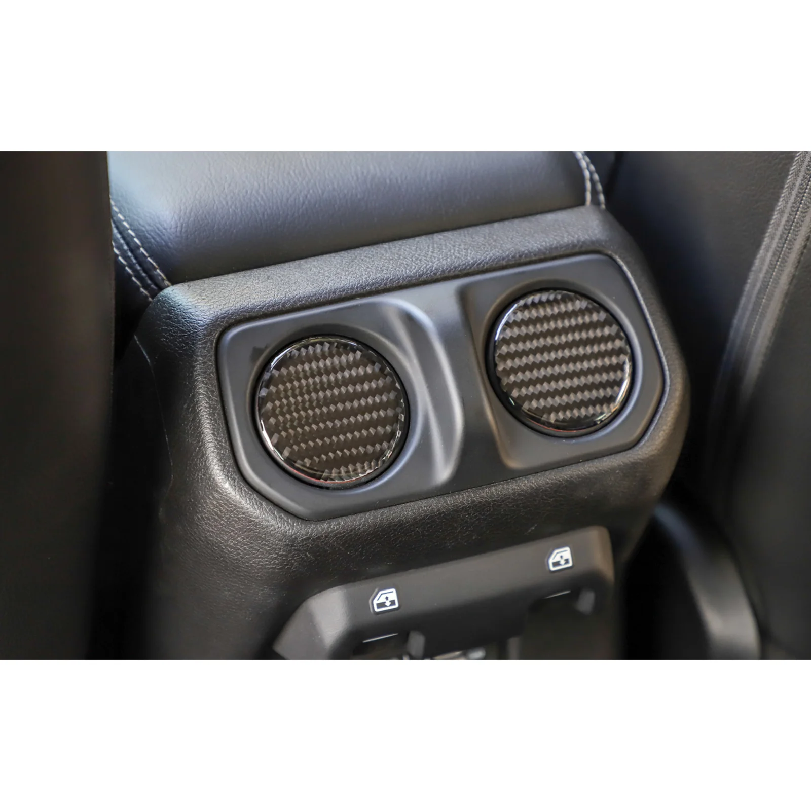 

Areyourshop For Wrangler JL Gladiator JT 2018 2019 2020 Carbon fiber Armrest Box Air Vent Trim Car Interior Auto Accessories