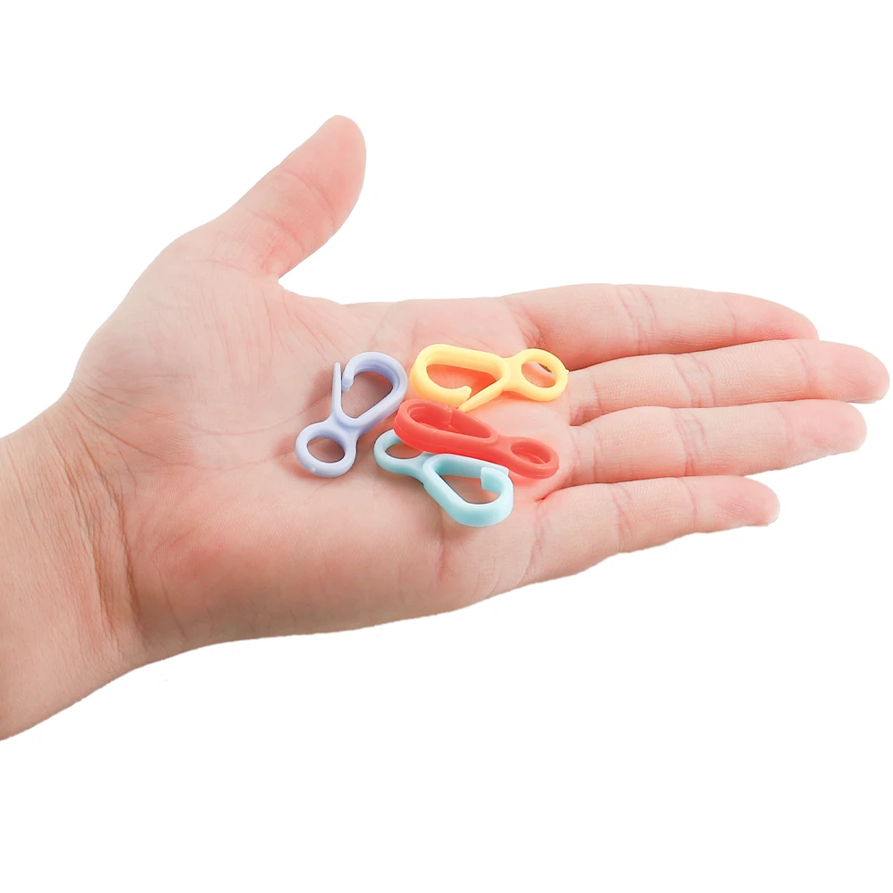 Пластиковые цветные застежки-карабины для ключей сделай сам застежки бижутерии