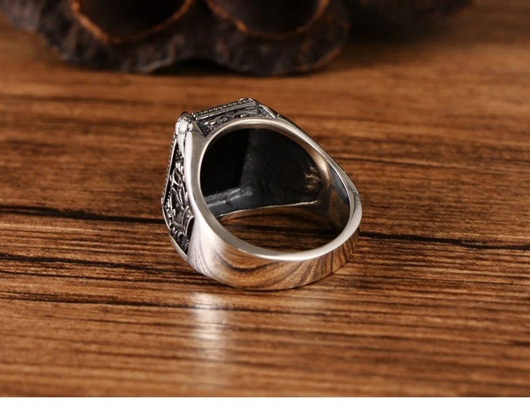 925 пробы серебряные ювелирные изделия куртка из искусственной кожи черный агат