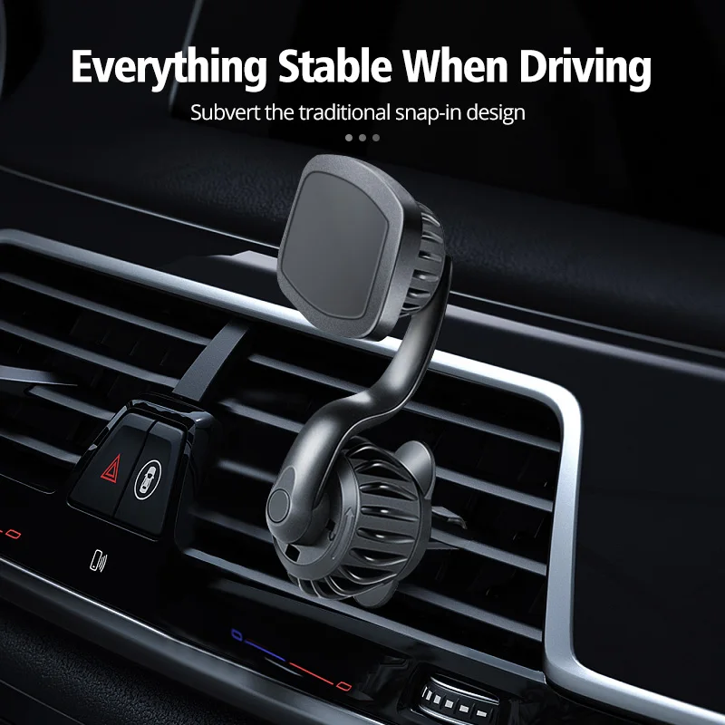 car bracket car phone holder with multifunctional 360 degree rotating air outlet magnetic buckle type car phone holders stands free global shipping