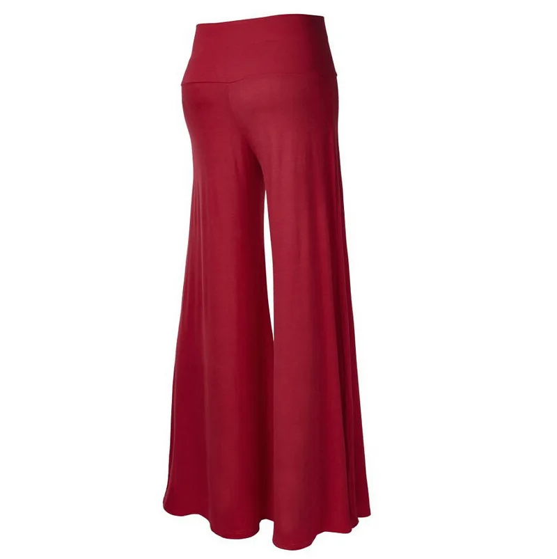 

Wide Leg Pants Women High Waist Solid Female Loose Long Trousers Ladies Casual Elegant Pants KALENMOS Spring Autumn Streetwear