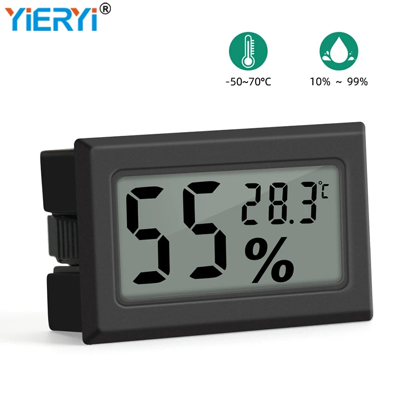 

Цифровой мини-термометр-гигрометр, беспроводной измеритель влажности и температуры с диапазоном-50 ~ 70 ℃, для аквариума