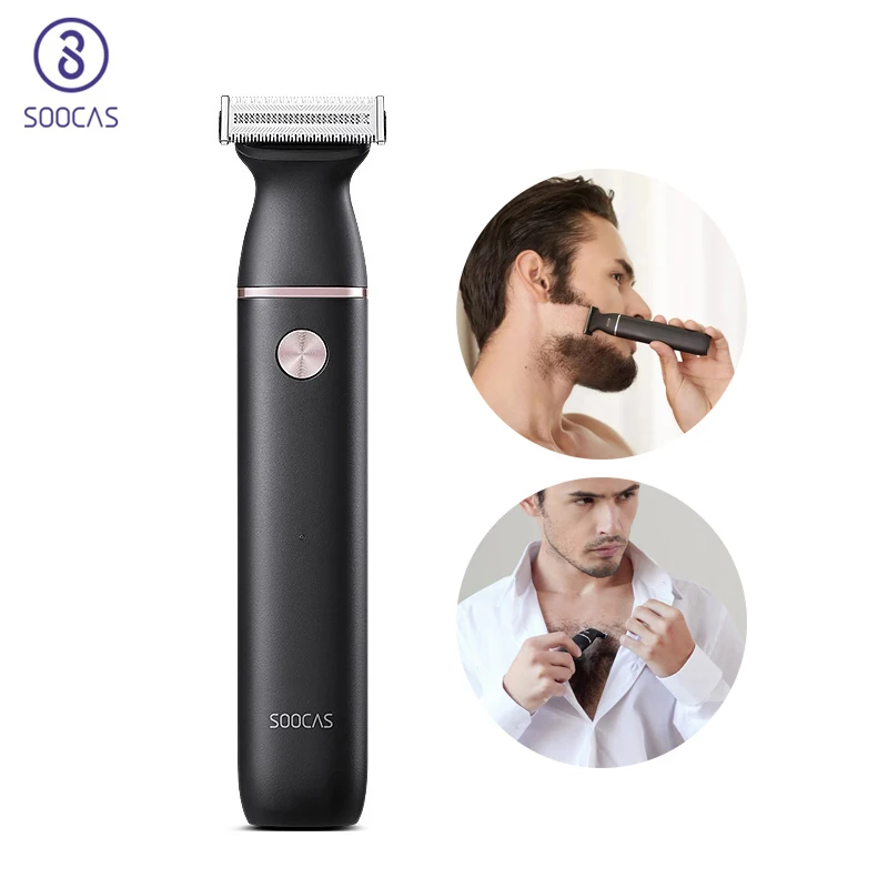 

Эпилятор Soocas 2 в 1 для мужчин и электробритва, перезаряжаемая бритва с USB машинка для бритья бороды, водонепроницаемый триммер для волос с рас...