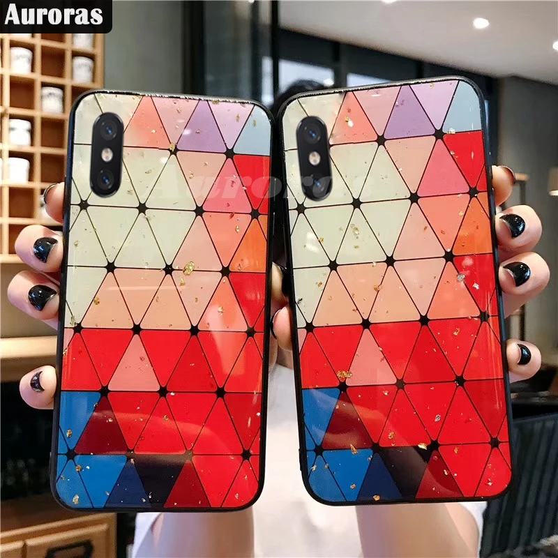 Auroras для iPhone X чехол Блестящий Золотой фольга телефон Мягкий с ремешком защитная