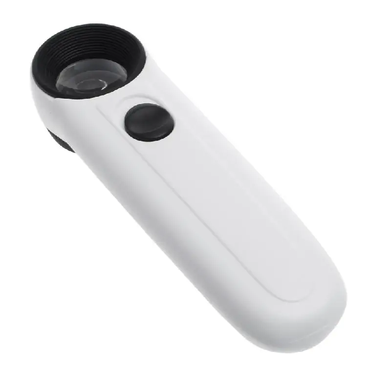 Увеличительное стекло со светодиодной подсветкой 40x лупа для ювелиров ремонтная