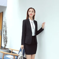 elegant women skirt suits office lady business work wear fashion 2 piece blazer set autumn formal suits female plus size s 5xl