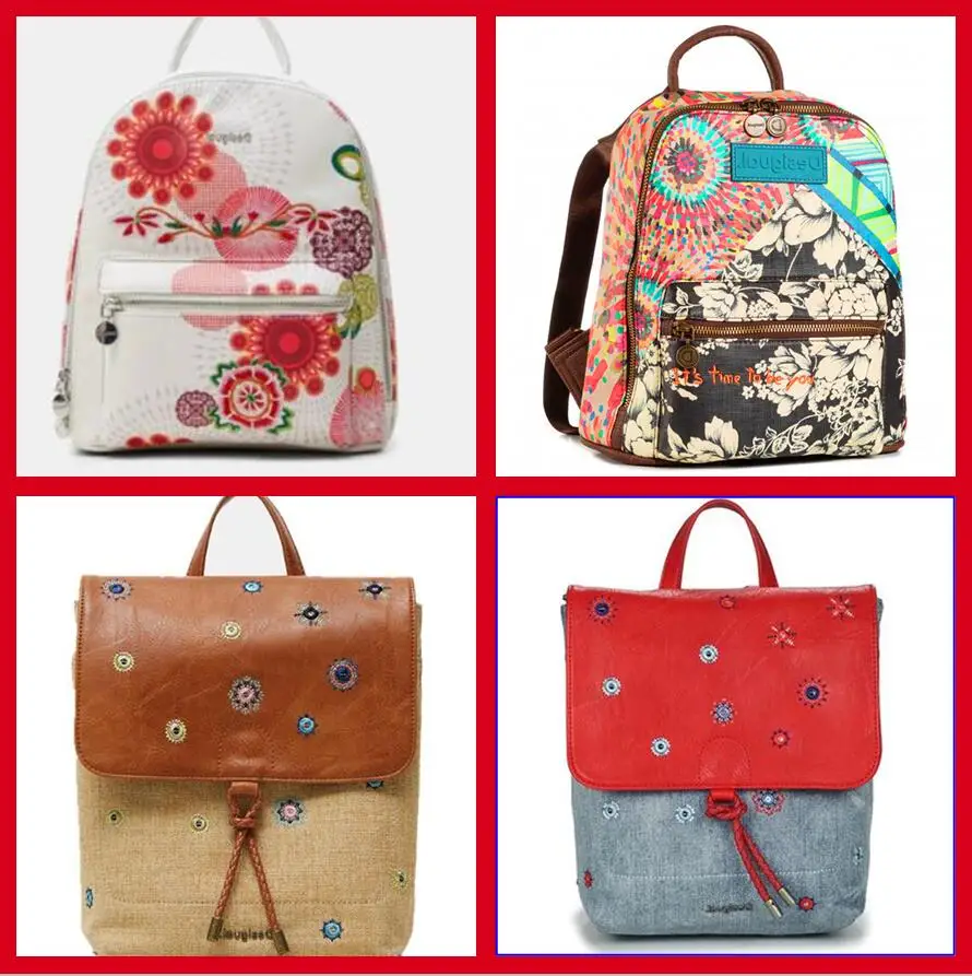 

2021 Spain Desigual White Spider Butterfly Scarf Shawl backpack