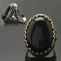 retro ring black aaa zircon wedding engagement ring for women men gift