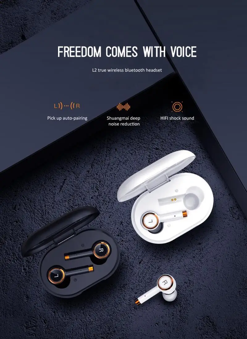 Наушники вкладыши TWS True Wireless Bluetooth наушники гарнитура зарядки коробка для
