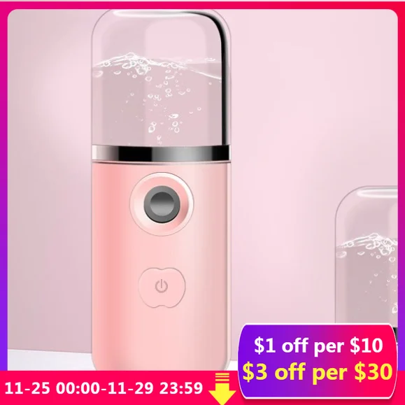 

20ML Mini Nano Facial Sprayer Nebulizer Face Steamer Air Humidifier Portable Hydrating Anti-aging Wrinkle Women Beauty Skin Care