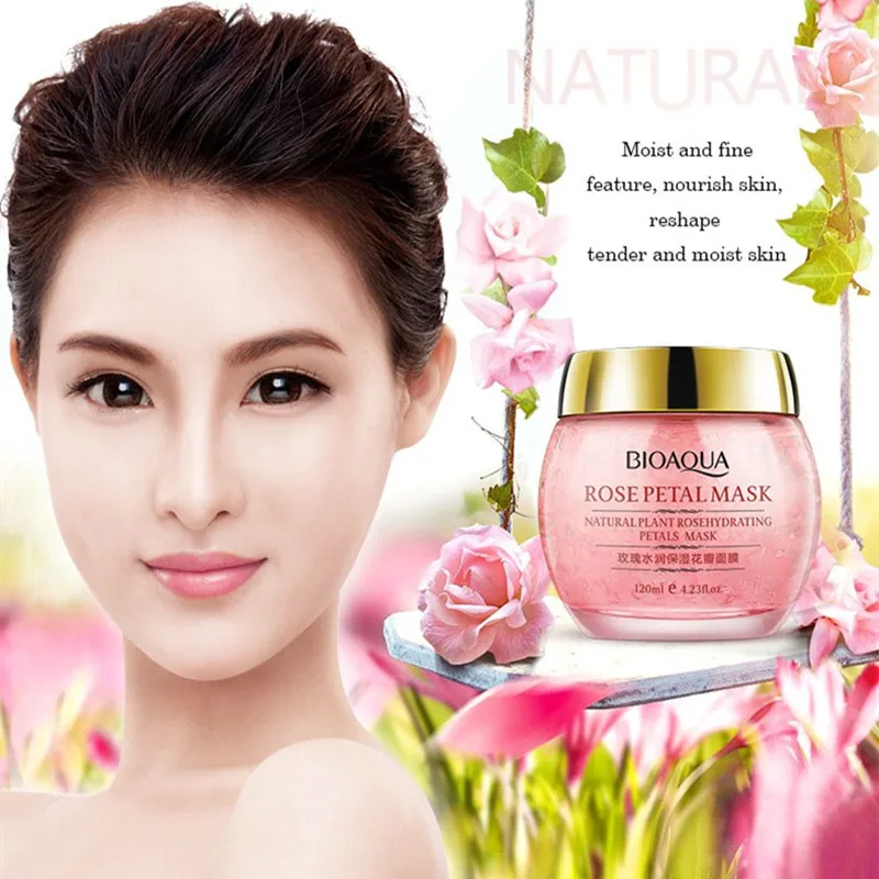 Маска для лица отбеливающая с лепестками розы увлажняющая | Красота и здоровье