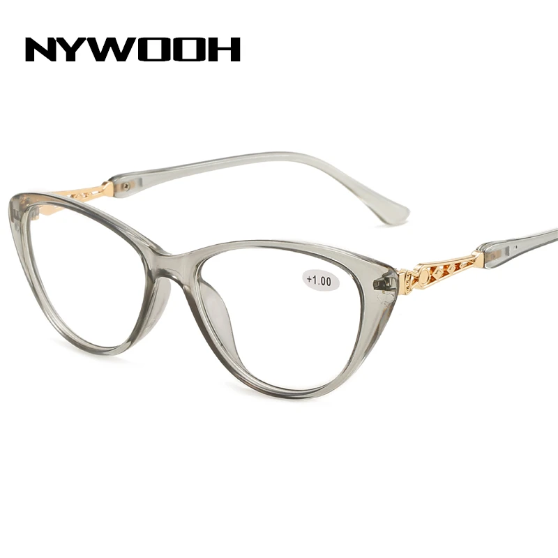 

NYWOOH 2022 новые очки для чтения «кошачий глаз» женские модные очки с прозрачными линзами для дальнозоркости женские очки для дальнозоркости о...
