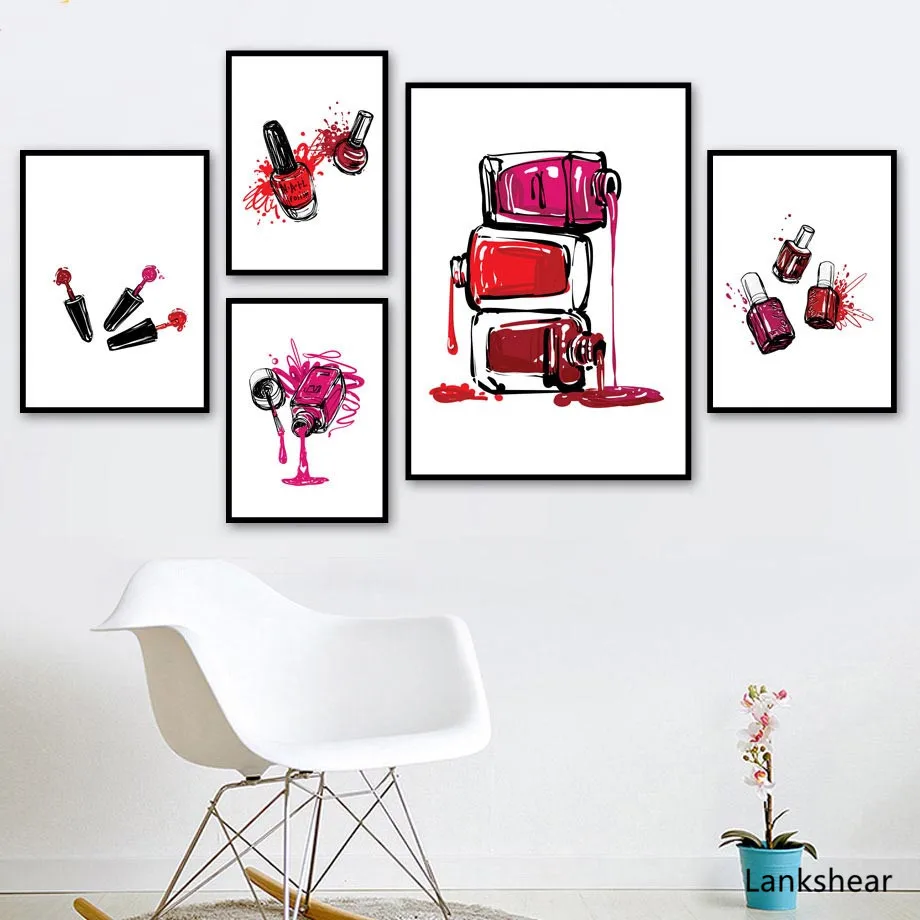 HD-принты картины для дома скандинавский стиль лак ногтей настенный