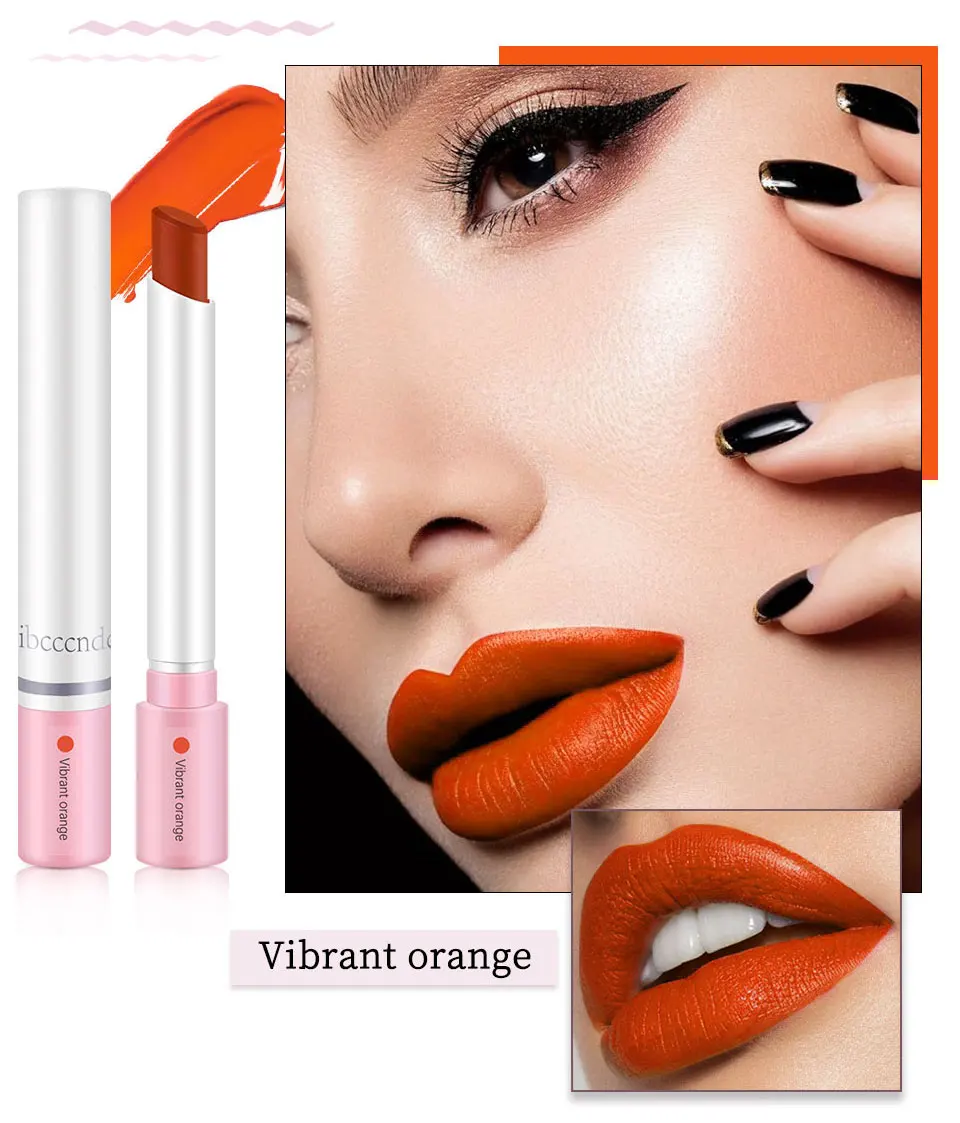 Cigarette Tube Lipstick Set 4 Colors Matte Long Lasting Waterproof Matt Lip Stick Nude Red Lips Makeup |