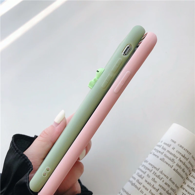 Милый силиконовый чехол для телефона с животными iPhone 6 S 7 Plus 8 X XR XSMAX мягкий \