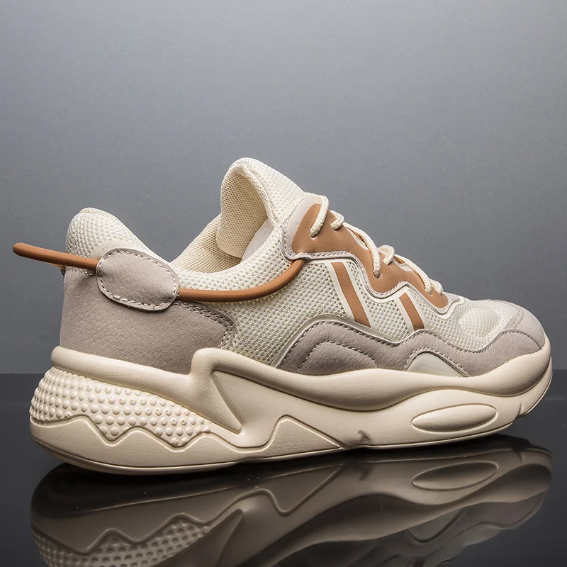 Мужская повседневная обувь зимние кроссовки на массивном каблуке для папы