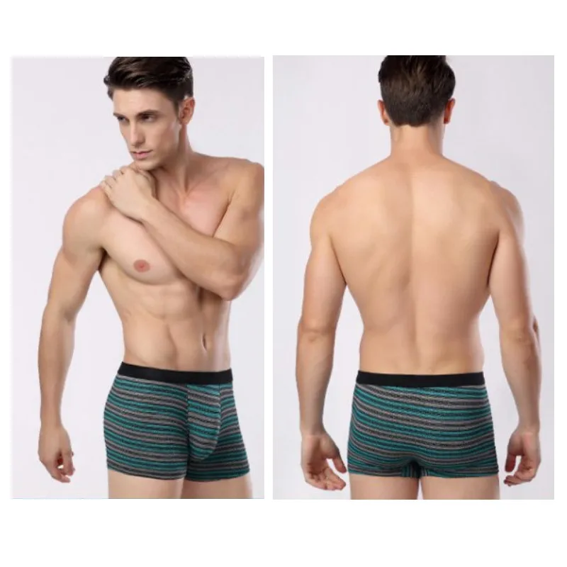 Мужское нижнее белье из бамбукового волокна с реактивной окраской плоские шорты