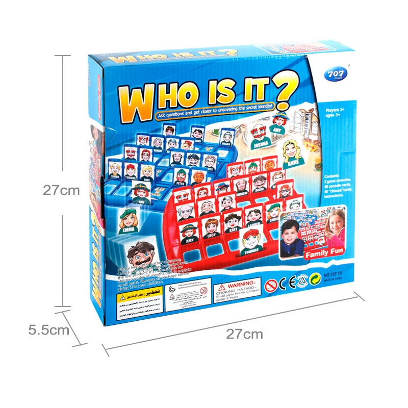 

Family Guessing Games Who Is It Classic Board Toys Memory Training Parent Children Leisure Time Party Indoor Games Props Gift