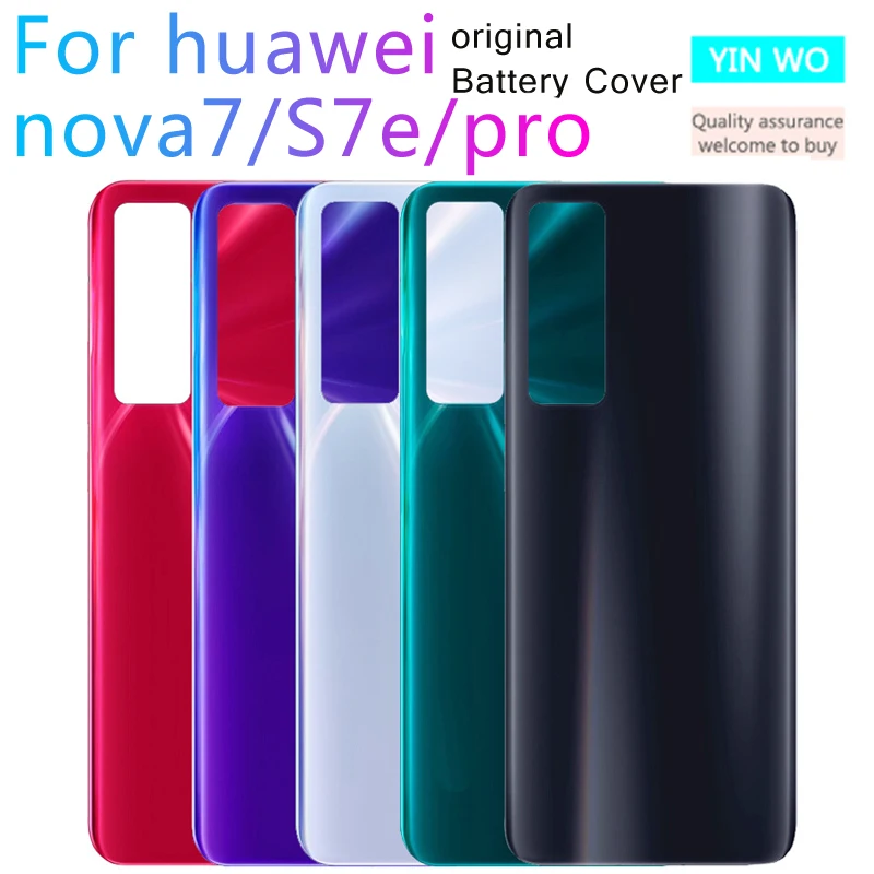 

10 шт./оригинальная новая задняя крышка батарейного отсека Huawei Nova 7 Новая новинка 7se новая Крышка батарейного отсека