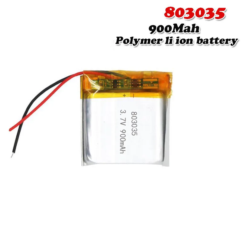 900 мАч 3 7 в 803035 полимерная литиевая аккумуляторная батарея для GPS mp3 mp4 mp5