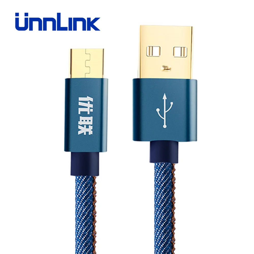 Unnlink USB C 3 1 Type кабель 2.4A Быстрая зарядка и передача данных Жан Плетеный для Xiaomi Mi6