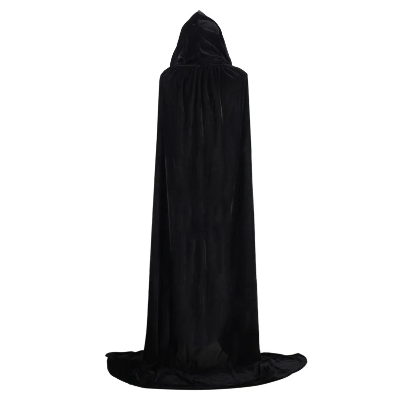 S-4xl мантия плащ с капюшоном пальто Wicca халат средневековый Плащ шаль вампира