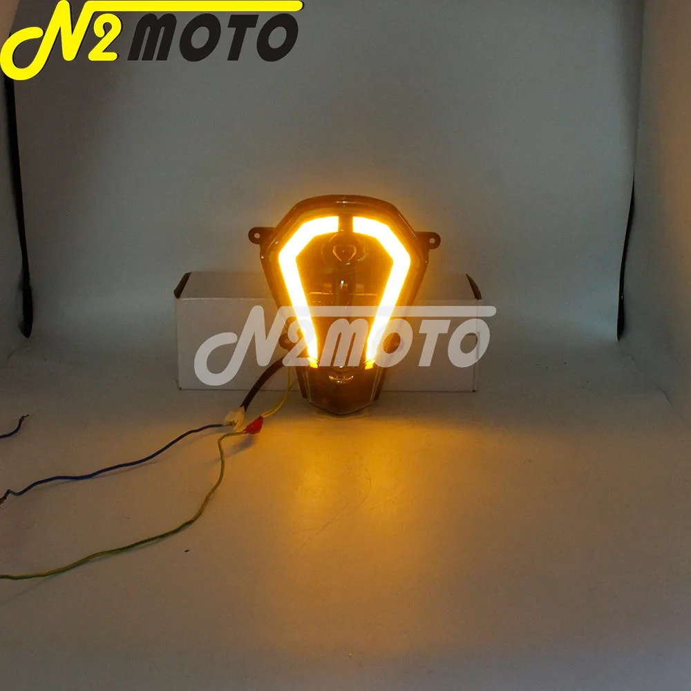 Enduro LED Headlight Replacement HI Low Running Light Turn Signal Auxiliary Integrated For KTM DUKE 125 200 250 390 11-16 |