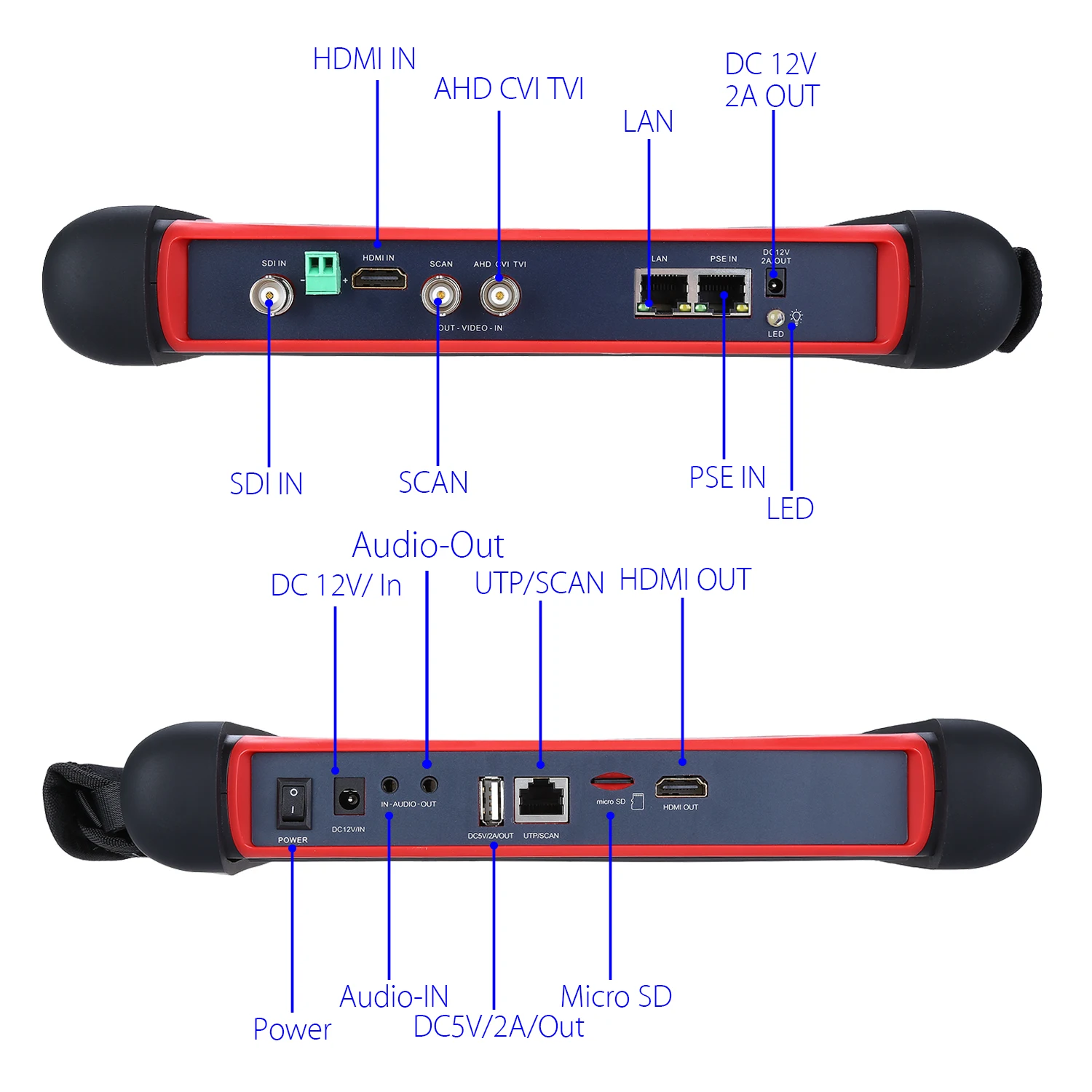 SEESII X7 ADHS4 7 &quotсенсорный экран 4K 1080P IPC камера CCTV retina тестер монитор Wifi TVI CVI AHD SDI CVBS IP