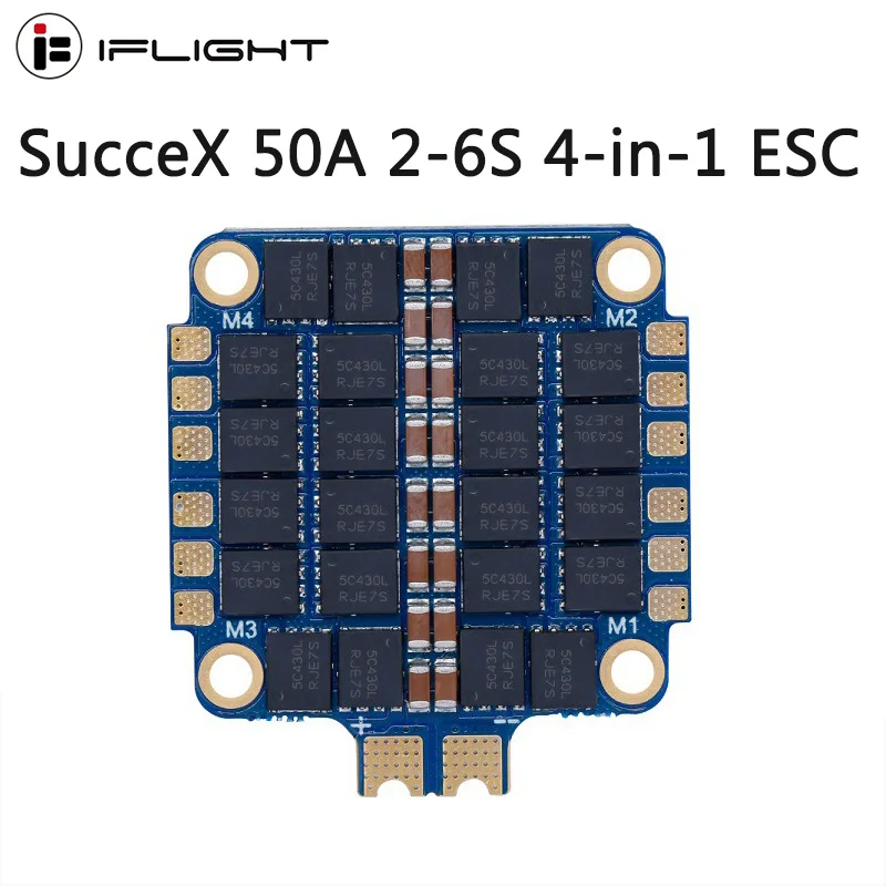 IFlight sucex 50A 2 6s BLHeli_32 4 в 1 ESC с телеметрической поддержкой DShot150/300/600/1200 MultiShot OneShot для FPV
