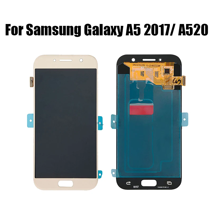 AMOLED ЖК-дисплей для samsung-Galaxy A5 ЖК-дисплей сенсорный экран в сборе для samsung-A520 SM-520F A520M SM-A520 дисплей