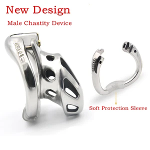 2020 новый дизайн Открытое кольцо мужское устройство верности, кольца на пенис, клетка на пенис, замок верности, БДСМ секс-игрушки для мужчин секс-шоп