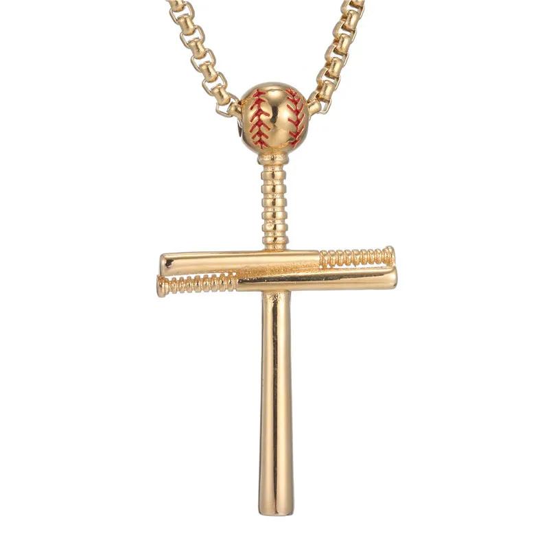 Спортивный бейсбольный костюм колье с подвеской в виде креста подвеска из