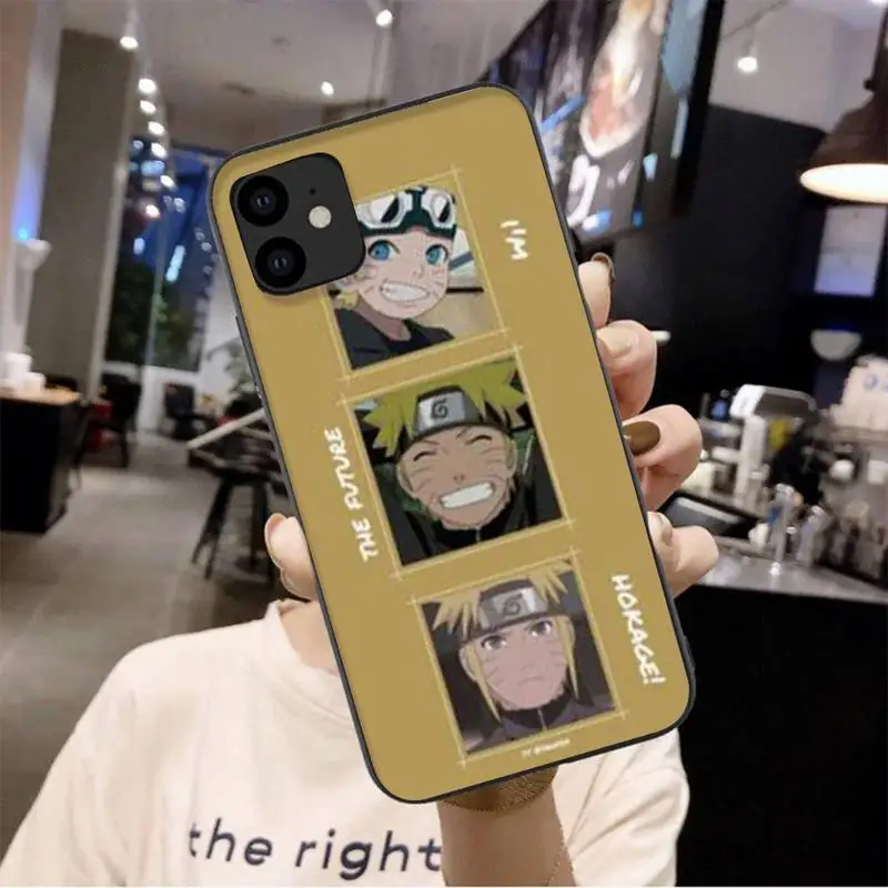 

LJHYDFCNB Naruto Uzumaki Itachi Uchiha Phone Case For Iphone 6 6s 7 8 Plus XR X XS 11 12 Pro Mini Max
