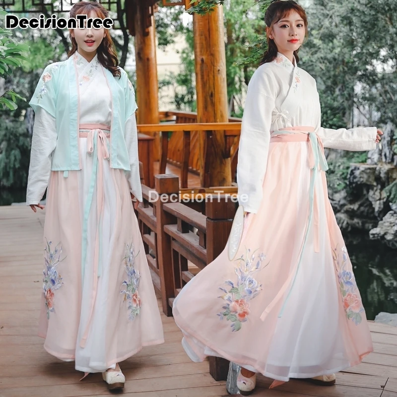 2021 женский костюм ханьфу в стиле древней китайской династии Тан восточные