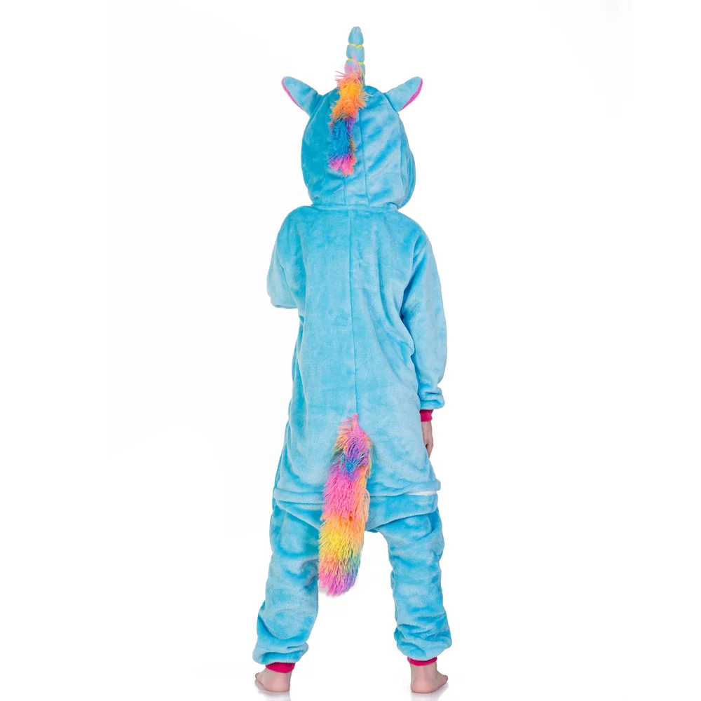 Детские пижамы кигуруми в стиле унисекс для мальчиков и девочек одежда сна