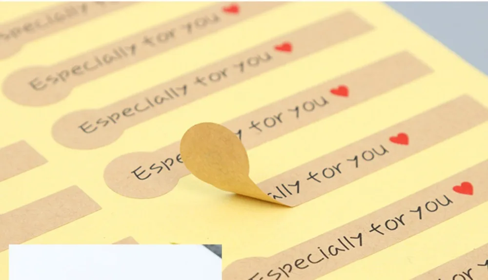 Специально для yo наклейки из крафт-бумаги печати упаковочные этикетки