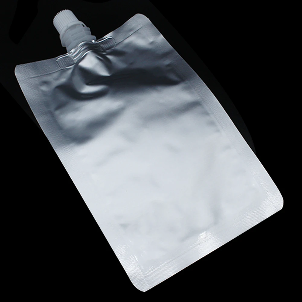 100pcs 180ml 10*16cm Pure Aluminum Foil Spout Bag Beverage Packaging Liquid Juice Drinking Vinegar Wine Pack Pouches | Дом и сад