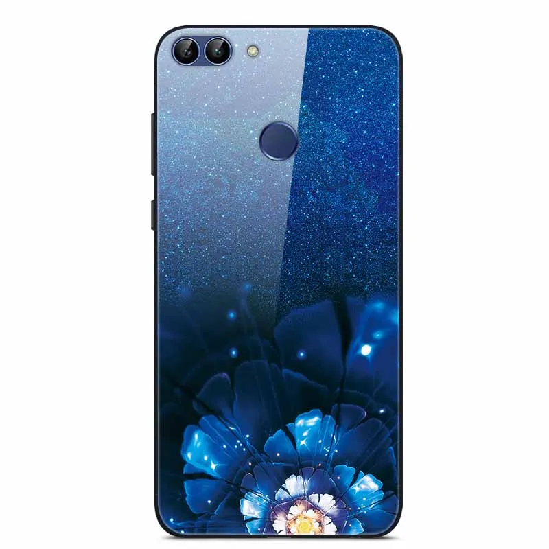Чехол для телефона из закаленного стекла Huawei p smart 2018 чехол Enjoy 7S чехлы Psmart задняя