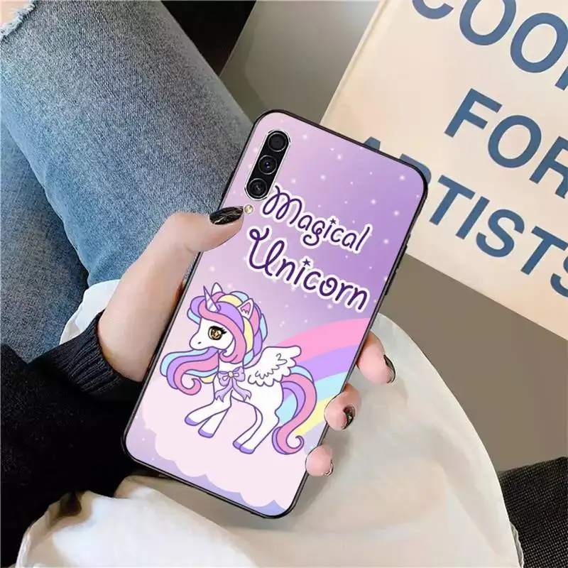

unicorn cute cartoon high quality Phone Case For Samsung galaxy S 9 10 20 A 10 21 30 31 40 50 51 71 s note 20 j 4 2018 plus