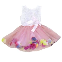 baywell baby kids girls princess dress lace bow flower dresses summer children birthday party dance dresses clothes 0 4y
