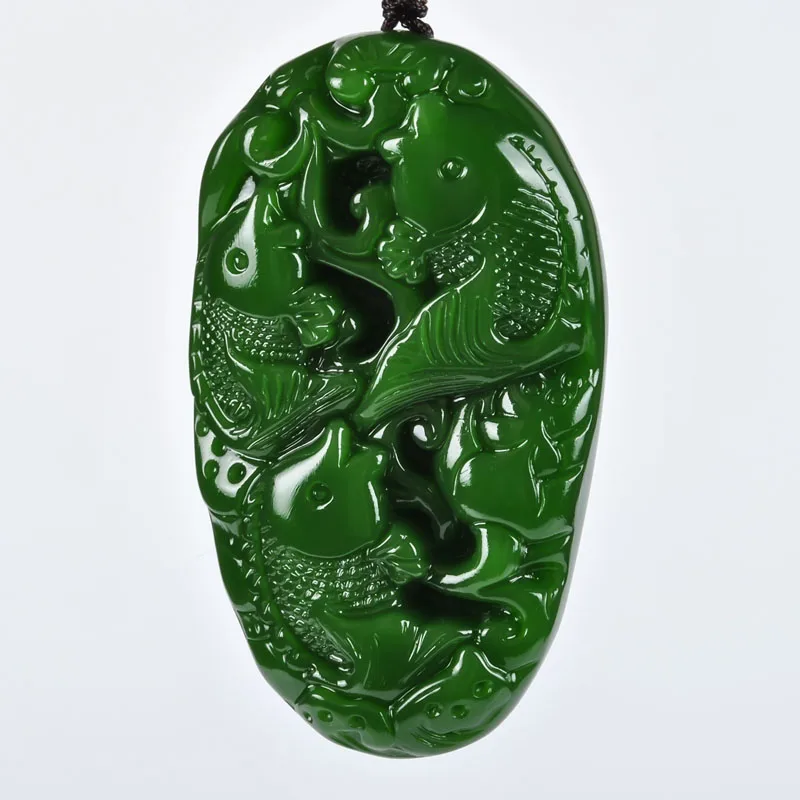 Синьцзян и Тянь шпинат зеленая Нефритовая рыба ручная игра Мужчины | Украшения