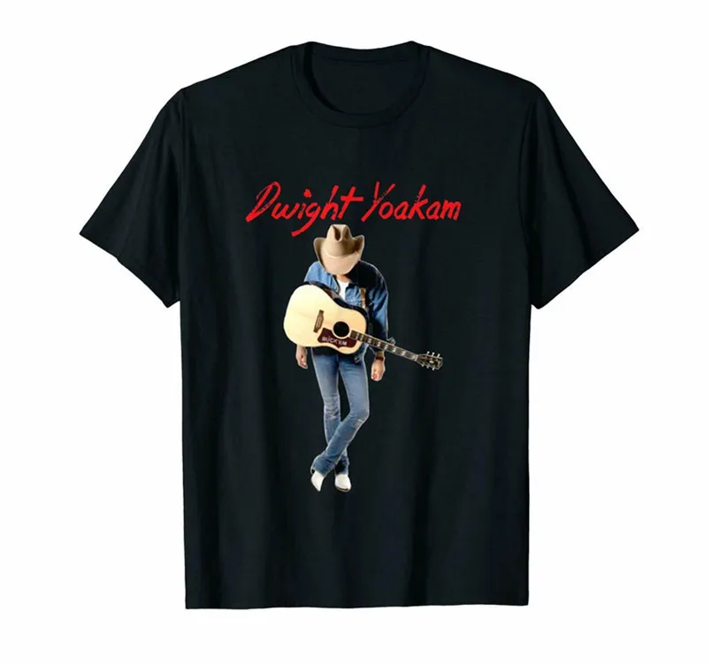 Dwight Yoakam гитарист черная футболка S 3XL Топы Новая мужская одежда ретро