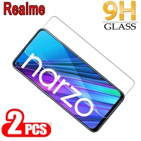 2pcs for realme narzo 30 5g glass phone screen protector lcd film cover on realme narzo 30a 30 pro tempered glass