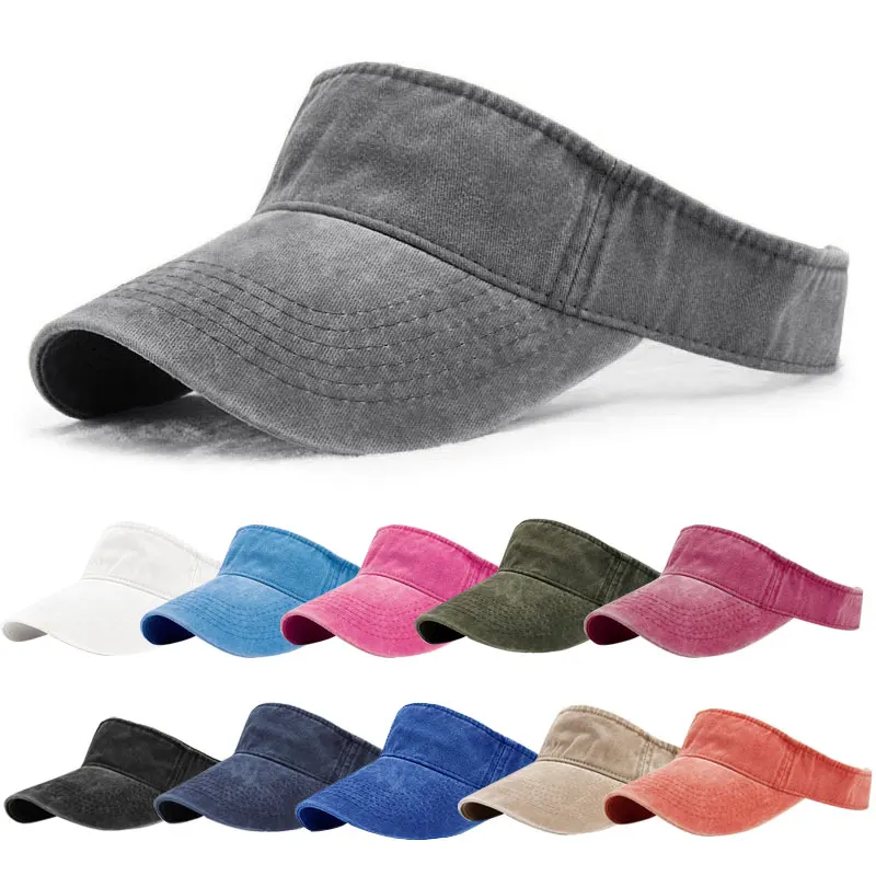 

Adjustable Visor Hat Women's Summer Cycling Sun Caps Golf Tennis Sun Hat Snapback Baseball Caps Beach Sports Hats Empty Top Cap