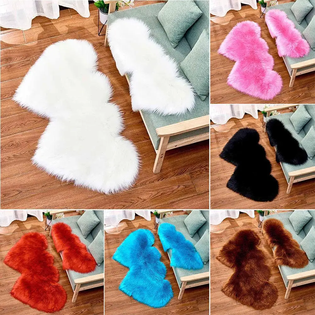 Нескользящий мягкий шелковистый пушистый толстый коврик для пола подушка