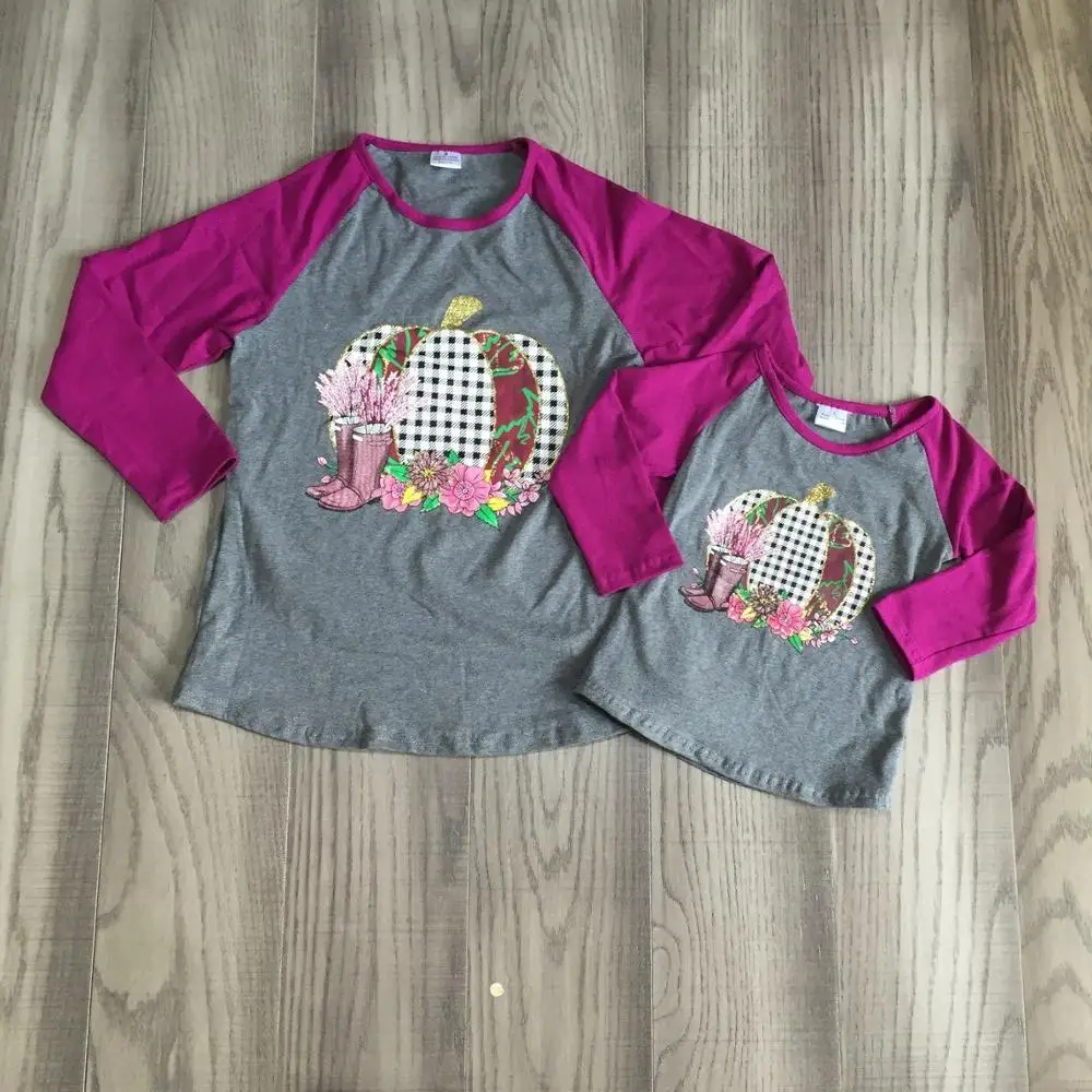 Одежда для мамы и дочки одежда девочек на Хэллоуин футболки | Мать ребенок