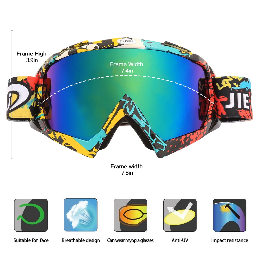 Очки для мотоциклистов Gafas езды на открытом воздухе мотокросса |