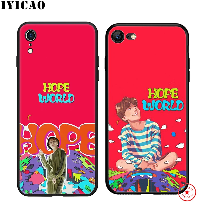 IYICAO J-hope J hope мягкий чехол для телефона iPhone 11 Pro XR X XS Max 6 6S 7 8 Plus 5 5S SE силиконовый TPU |