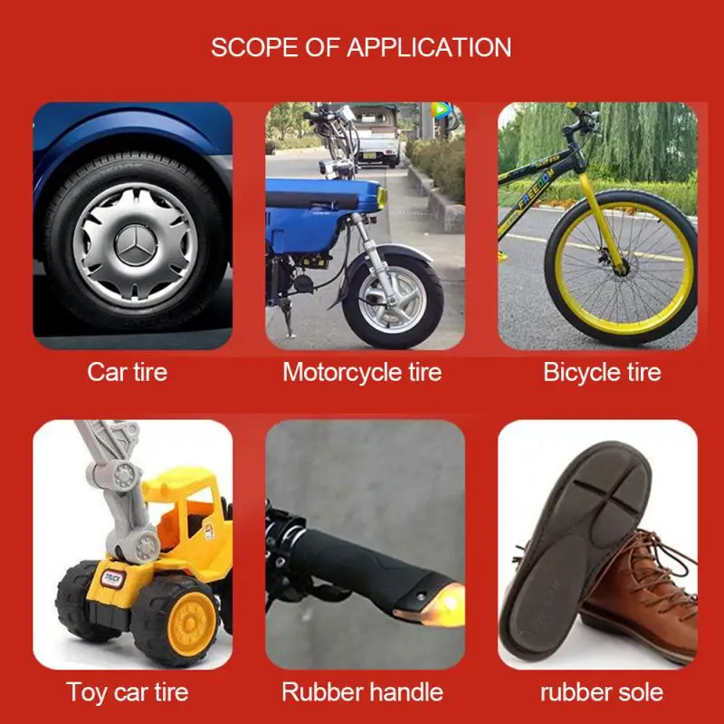 

Car Motorcycle Repair Tool Motorcycle Tire Damage Repair Tire Strong Glue Auto Car Tire Rubber Repair Special Glue TSLM1