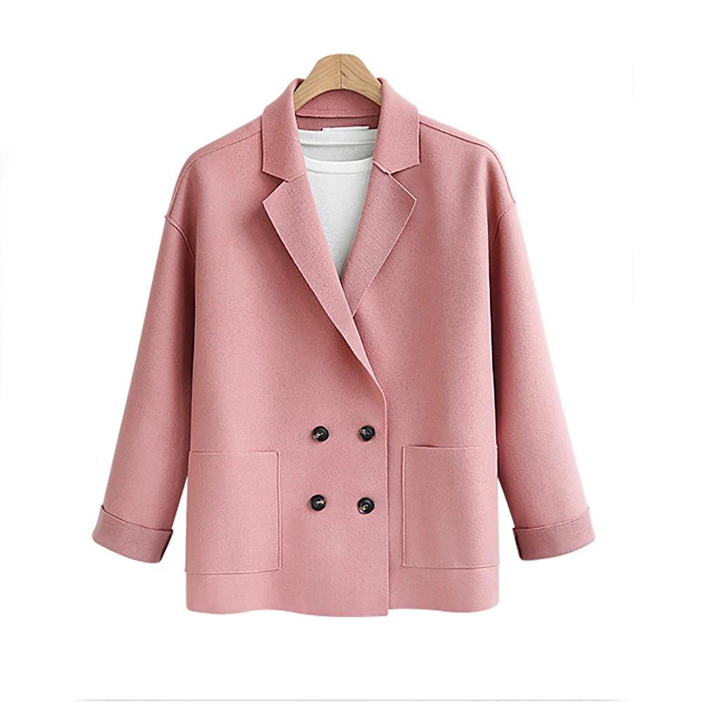 

Women Turn Down Collar Suit Jacket Autumn Solid Lapel Slim Fit coat Jacket Ladies Business Office Coat Cardigan Outerwear Tops